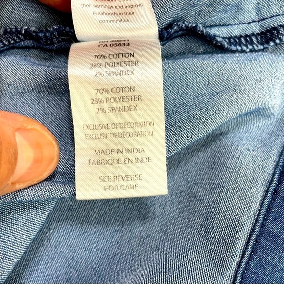 Adventura Women’s Organic Denim Skirt Size 12 - Picture 7 of 7